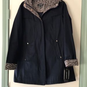 Jones New York all weather coat navy S